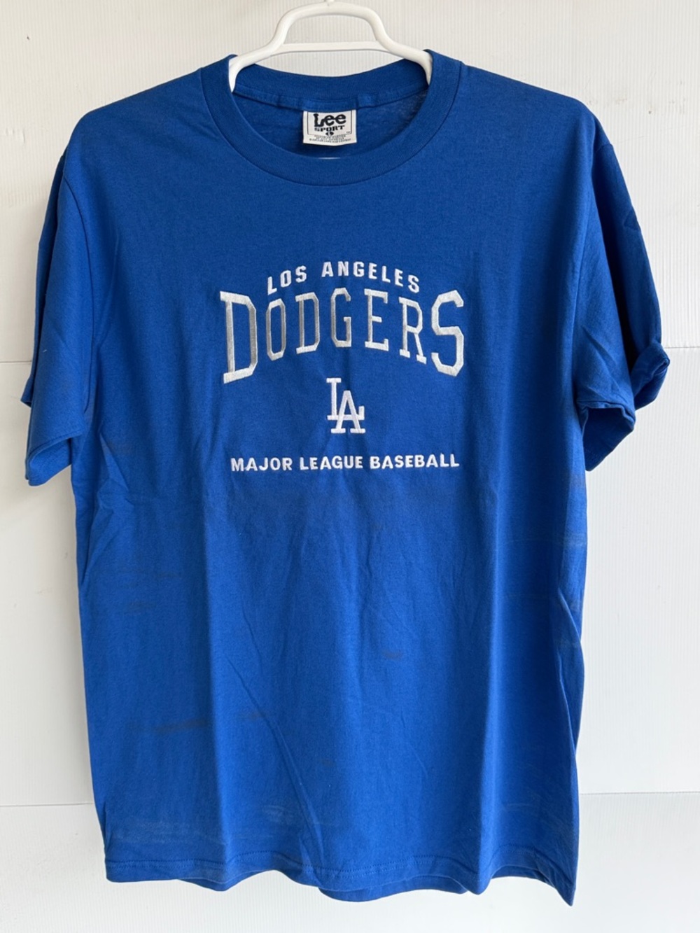 LOS ANGELES LA DODGERS T SHIRT BLUE LEE SPORT SIZE L